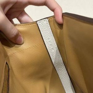Hermes Kelly 2424 24/24 Bag 29CM Handmade In Togo and Swift Calfskin Leather Gold Hardware 10 Craie 4B Biscuit - Image 10