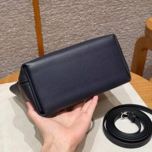 Hermes Kelly 2424 24/24 Bag 21CM Handmade In Evercolor and Swift Calfskin Leather Silver Hardware 3Y Caban - Image 19