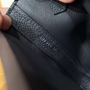 Hermes Kelly 2424 24/24 Bag 21CM Handmade In Evercolor and Swift Calfskin Leather Silver Hardware 89 Noir - Image 15