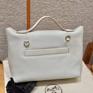 Hermes Kelly 2424 24/24 Bag 29CM Handmade In Evercolor and Swift Calfskin Leather Gold Hardware 8L Beton - Image 2
