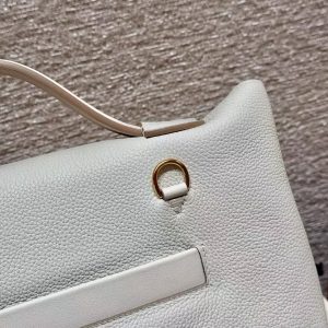 Hermes Kelly 2424 24/24 Bag 29CM Handmade In Evercolor and Swift Calfskin Leather Gold Hardware 8L Beton - Image 15