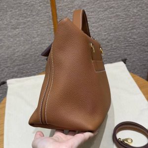 Hermes Kelly 2424 24/24 Bag 29CM Handmade In Togo and Swift Calfskin Leather Gold Hardware 37 Gold - Image 19