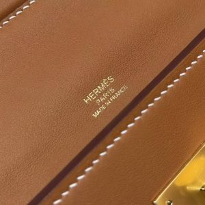Hermes Kelly 2424 24/24 Bag 29CM Handmade In Togo and Swift Calfskin Leather Gold Hardware 37 Gold - Image 15