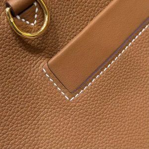 Hermes Kelly 2424 24/24 Bag 29CM Handmade In Togo and Swift Calfskin Leather Gold Hardware 37 Gold - Image 6