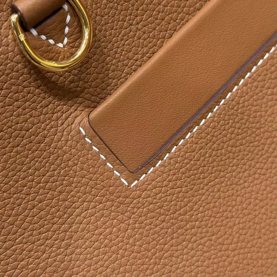 Hermes Kelly 2424 24/24 Bag 29CM Handmade In Togo and Swift Calfskin Leather Gold Hardware 37 Gold - Image 6