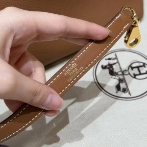 Hermes Kelly 2424 24/24 Bag 29CM Handmade In Togo and Swift Calfskin Leather Gold Hardware 37 Gold - Image 4