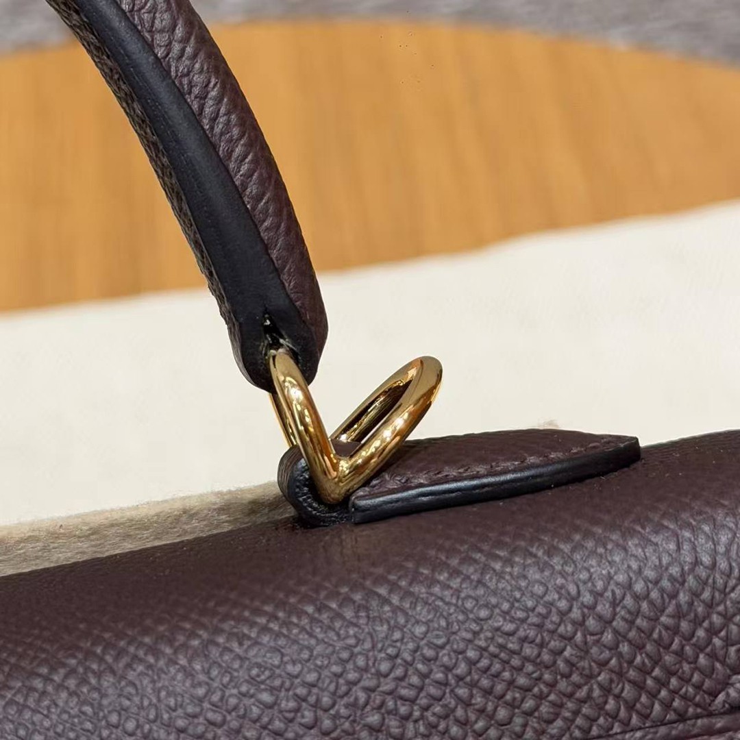 Hermes Kelly 25 Bag Handmade In Epsom Calfskin Leather Gold Hardware 0G Rouge Sellier - Image 9