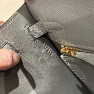 Hermes Kelly 25 Bag Handmade In Epsom Calfskin Leather Gold Hardware 0L Girs Meyer - Image 20