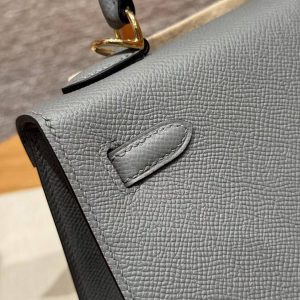 Hermes Kelly 25 Bag Handmade In Epsom Calfskin Leather Gold Hardware 0L Girs Meyer - Image 17