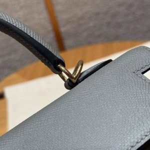 Hermes Kelly 25 Bag Handmade In Epsom Calfskin Leather Gold Hardware 0L Girs Meyer - Image 14