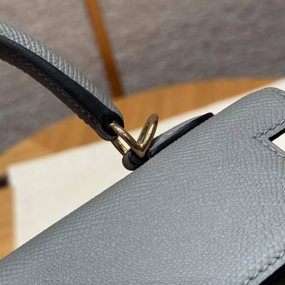 Hermes Kelly 25 Bag Handmade In Epsom Calfskin Leather Gold Hardware 0L Girs Meyer - Image 14