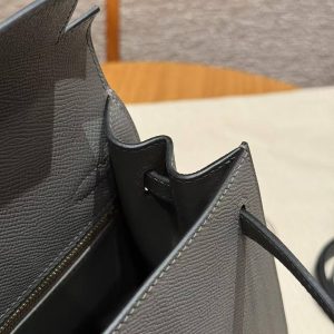 Hermes Kelly 25 Bag Handmade In Epsom Calfskin Leather Gold Hardware 0L Girs Meyer - Image 13