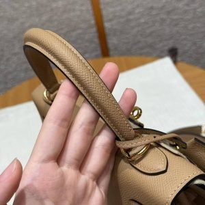 Hermes Kelly 25 Bag Handmade In Epsom Calfskin Leather Gold Hardware 0M Chai - Image 8
