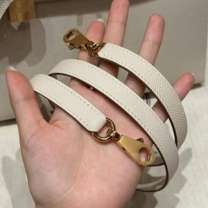 Hermes Kelly 25 Bag Handmade In Epsom Calfskin Leather Gold Hardware 10 Craie - Image 4