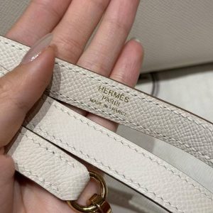 Hermes Kelly 25 Bag Handmade In Epsom Calfskin Leather Gold Hardware 10 Craie - Image 3