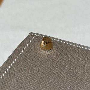 Hermes Kelly 25 Bag Handmade In Epsom Calfskin Leather From France Gold Hardware 18 Etoupe 10 Craie - Image 20