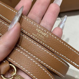 Hermes Kelly 25 Bag Handmade In Epsom Calfskin Leather Gold Hardware 37 Gold - Image 4