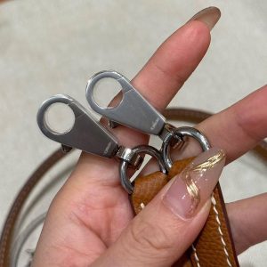 Hermes Kelly 25 Bag Handmade In Epsom Calfskin Leather Silver Hardware 37 Gold - Image 5