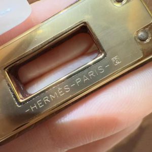 Hermes Kelly 25 Bag Handmade In Togo Calfskin Leather Gold Hardware 37 Gold - Image 14