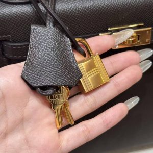 Hermes Kelly 25 Bag Handmade In Epsom Calfskin Leather Gold Hardware 46 Ebene - Image 7