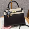 Hermes Kelly 25 Bag Handmade In Box Calfskin Leather Gold Hardware 47 Chocolat