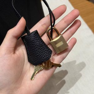 Hermes Kelly 25 Bag Handmade In Togo Calfskin Leather Gold Hardware 89 Noir - Image 6