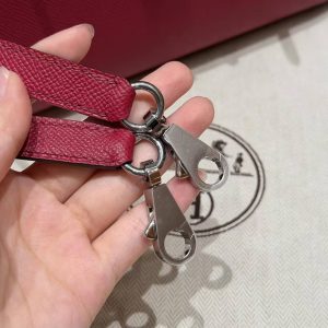 Hermes Kelly 25 Bag Handmade In Epsom Calfskin Leather Silver Hardware B5 Ruby - Image 3