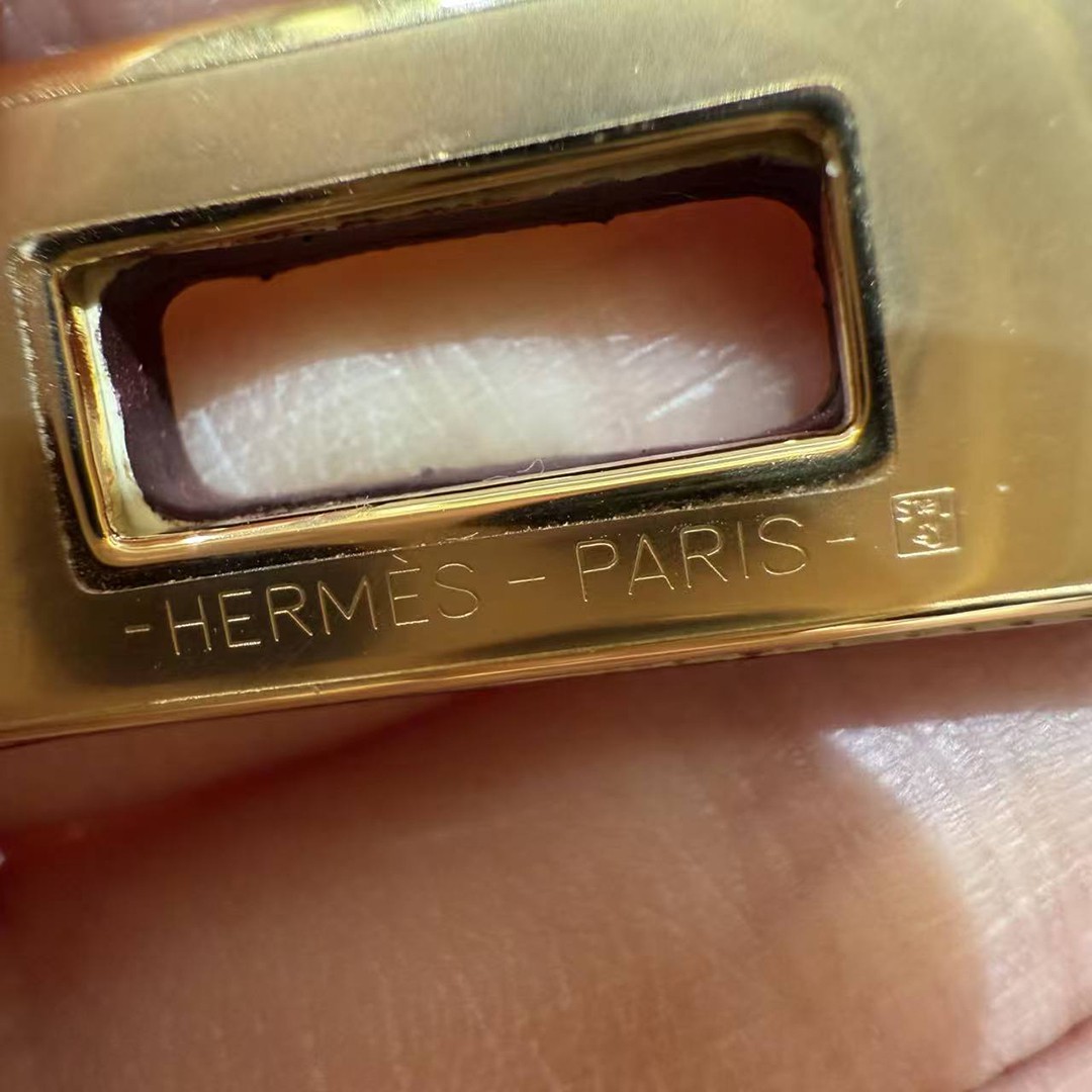 Hermes Kelly 25 Bag Handmade In Epsom Calfskin Leather From France Gold Hardware I2 Nata - Image 17