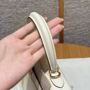 Hermes Kelly 25 Bag Handmade In Epsom Calfskin Leather From France Gold Hardware I2 Nata - Image 5