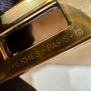 Hermes Kelly 25 Bag Handmade In KK Ostrich Leather From South Africa Gold Hardware OM Chai - Image 12