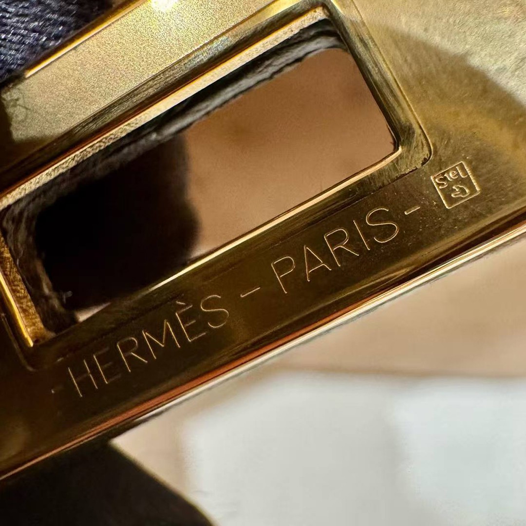Hermes Kelly 25 Bag Handmade In KK Ostrich Leather From South Africa Gold Hardware OM Chai - Image 12