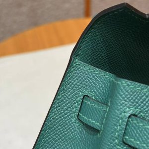 Hermes Kelly 25 Bag Handmade In Epsom Calfskin Leather Gold Hardware z6 Makachite - Image 8