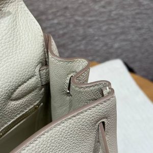 Hermes Kelly 28 Bag Handmade In Togo Calfskin Leather Gold Hardware 10 Craie - Image 8