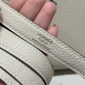 Hermes Kelly 28 Bag Handmade In Togo Calfskin Leather Gold Hardware 10 Craie - Image 3