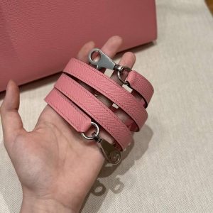 Hermes Kelly 28 Bag Handmade In Epsom Calfskin Leather Silver Hardware 1Q Rose Confetti - Image 15