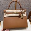 Hermes Kelly 28 Bag Handmade In Epsom Calfskin Leather Gold Hardware 37 Gold