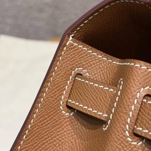 Hermes Kelly 28 Bag Handmade In Epsom Calfskin Leather Gold Hardware 37 Gold - Image 10