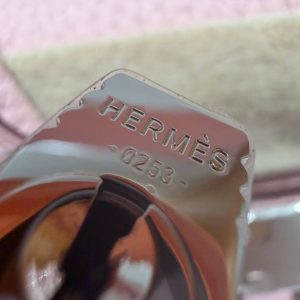 Hermes Kelly 28 Bag Handmade In Togo Calfskin Leather Silver Hardware 3Q Rose Sakura - Image 7