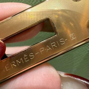 Hermes Kelly 28 Bag Handmade In Epsom Calfskin Leather Gold Hardware 3i Vert Criquent - Image 9