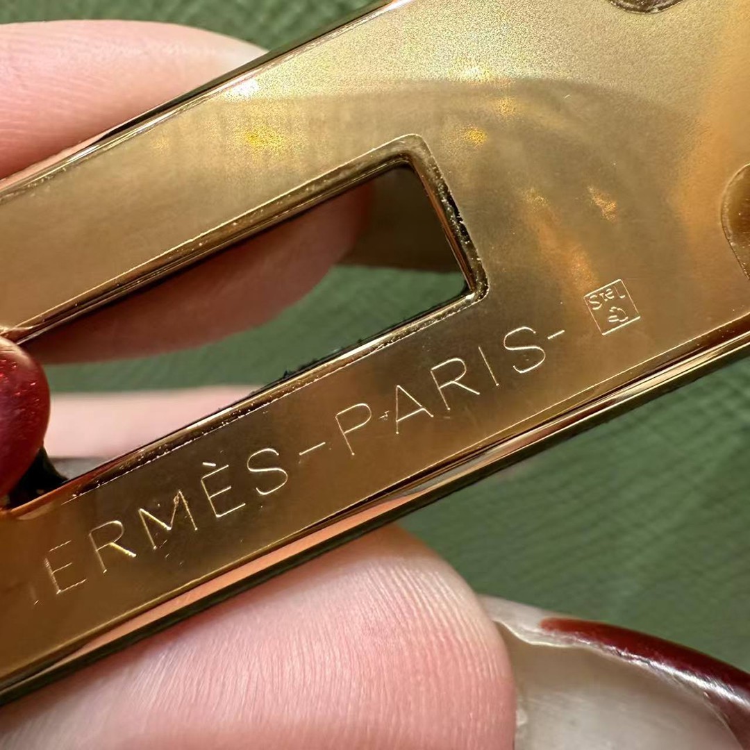 Hermes Kelly 28 Bag Handmade In Epsom Calfskin Leather Gold Hardware 3i Vert Criquent - Image 9