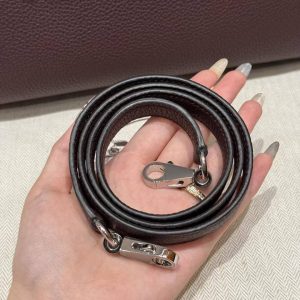 Hermes Kelly 28 Bag Handmade In Togo Calfskin Leather Silver Hardware OG Rouge Sellier - Image 8