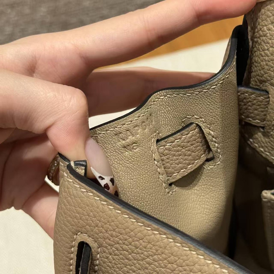 Hermes Kelly 28 Bag Handmade In Togo Calfskin Leather Gold Hardware S2 Trench - Image 21