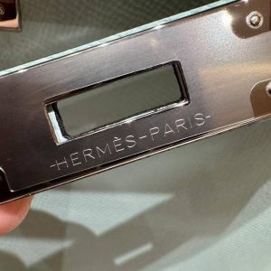 Hermes Kelly 28 Bag Handmade In Epsom Calfskin Leather Silver Hardware U2 Blue Zephyr - Image 10