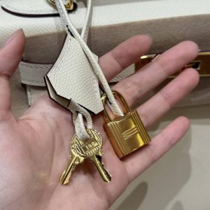 Hermes Kelly 28 Bag Handmade In Epsom Calfskin Leather Gold Hardware i2 Nata - Image 15