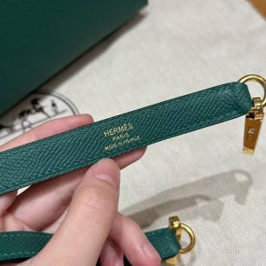 Hermes Kelly 28 Bag Handmade In Epsom Calfskin Leather Gold Hardware z6 Makachite - Image 5