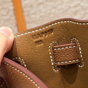 Hermes Kelly 32 Bag Handmade In Togo Calfskin Leather Gold Hardware 37 Gold - Image 15