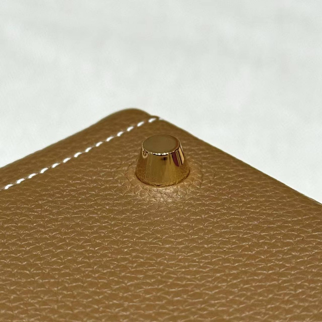 Hermes Kelly 32 Bag Handmade In Togo Calfskin Leather Gold Hardware 3G Alezan - Image 6