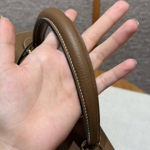 Hermes Kelly 32 Bag Handmade In Togo Calfskin Leather Gold Hardware 3G Alezan - Image 3