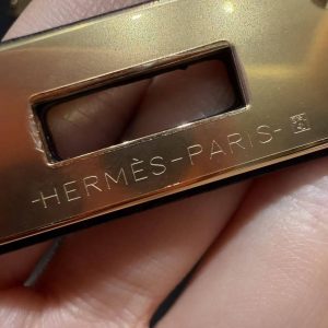 Hermes Kelly 32 Bag Handmade In Togo Calfskin Leather Gold Hardware 89 Noir - Image 17