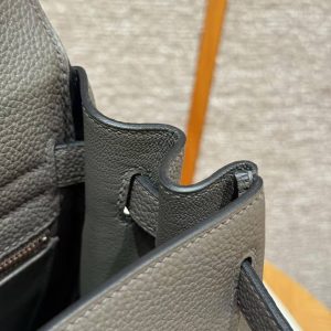 Hermes Kelly 32 Bag Handmade In Togo Calfskin Leather Rose Gold Hardware 8F Etain - Image 15